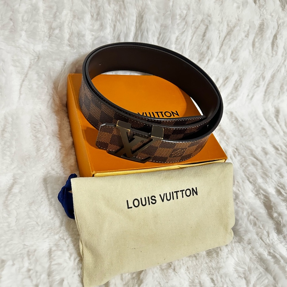 Louis Vuitton Damier Ebene unisex belt. - Picture 6 of 6